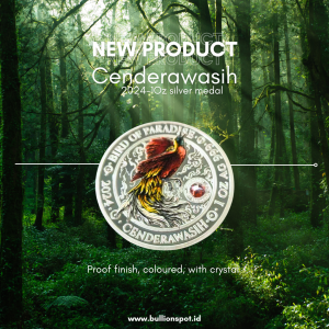 Cenderawasih with Gem 1oz Medal
